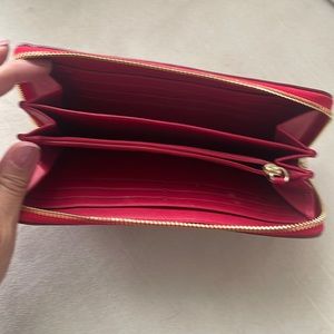 Red coach wallet